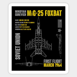 Mikoyan-Gurevich MiG-25 Foxbat Magnet